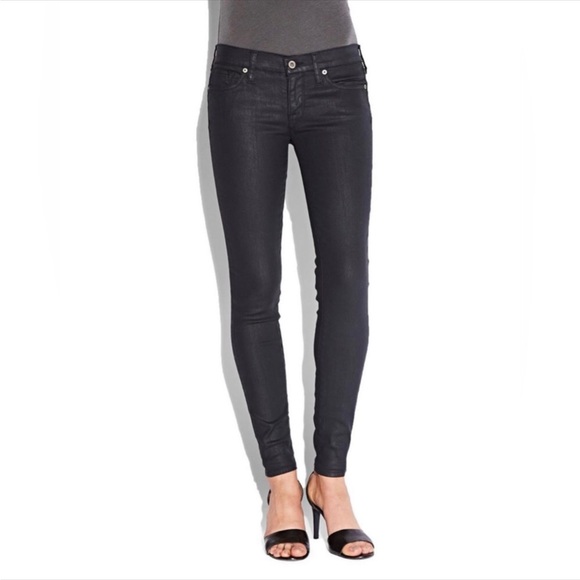Lucky Brand Charlie Super Skinny Coated Jeans - Picture 1 of 16